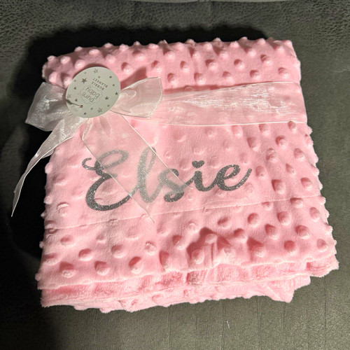 Personalised pink plush - personalised,