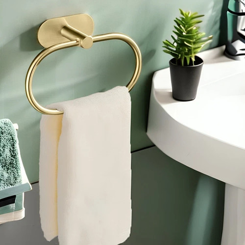 Bathroom towel ring rack - ring,