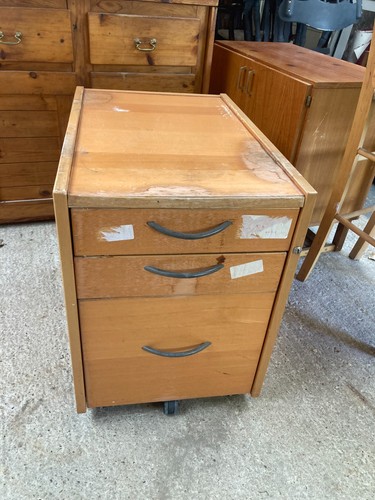 Wooden filing cabinet bedside - filing,