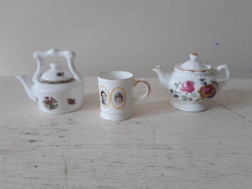 Three miniature items - three,