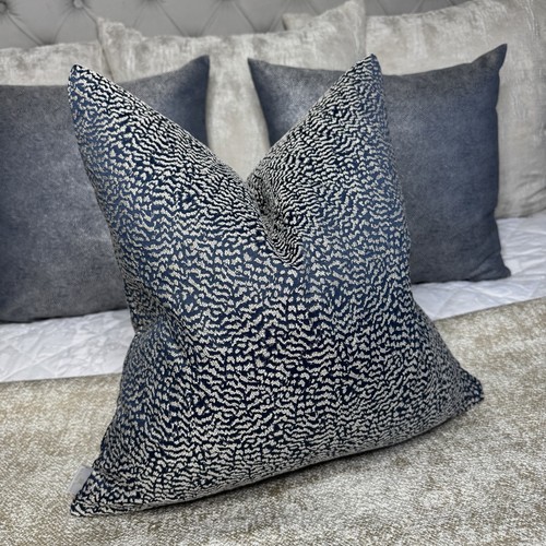 Luxury navy cushion pillow - luxury,