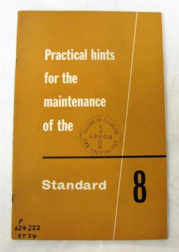 Standard eight saloon car - eight,