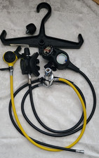 Aqua Lung Impulse US Divers Regulator w/ Scuba Oceanic 3 Gauge Console Used