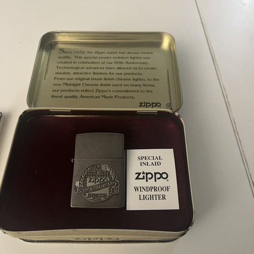 Zippo 60th anniversary vintage - zippo,
