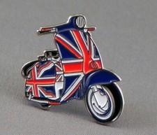 UNION JACK SCOOTER ENAMEL PIN