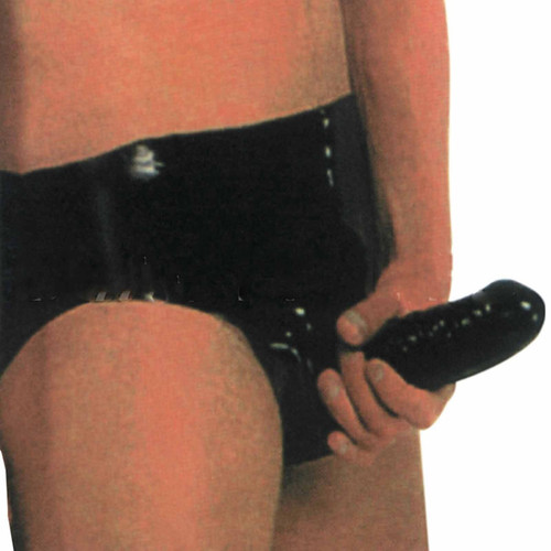 Latex rubber male briefs - rubber,
