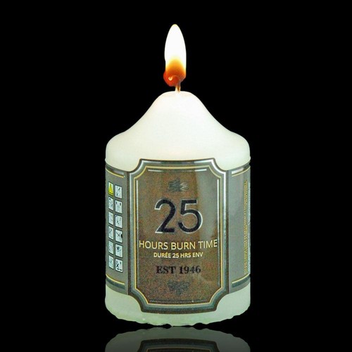 Unscented ivory church pillar - unscented,