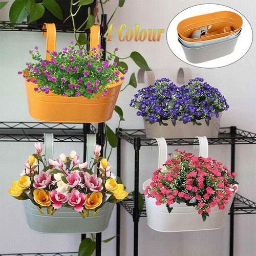 Colour oval metal plant - oval,
