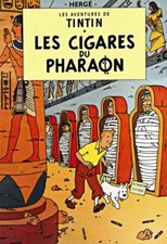 Adventures Of Tintin Les Cigares du Pharaon  Poster Print Tin Tin Retro Wall Art