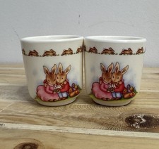 Vintage Bunnykins Egg Cups x2