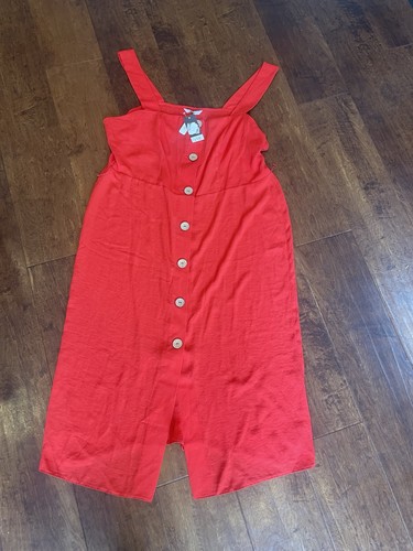 George red line midi - red, a-line