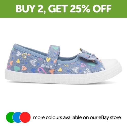 Walkright girls canvas - girls, blue