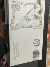 RARE ITEM - ENVELOPE POSTED FROM ELGIN AIR FORCE BASE IN 1972 APOLLO 17 LAUNCH