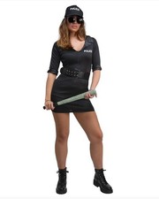 Naughty Cop Dress, Cap & Belt