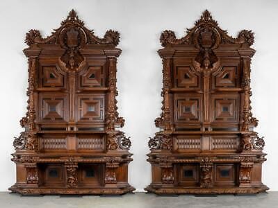 Pair antique italian gothic - antique,