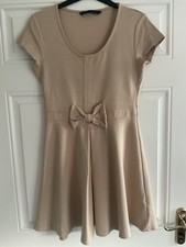 Zara cream/beige bow waist