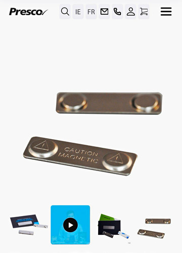 Presco magnetic badge - magnetic,