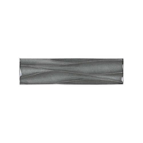 3x12 wave metalic grey glass - metalic,