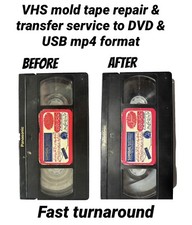 VHS VHS-C  Tapes Mold Repair &