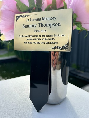 Memorial plaque personalised - memorial, plaque,