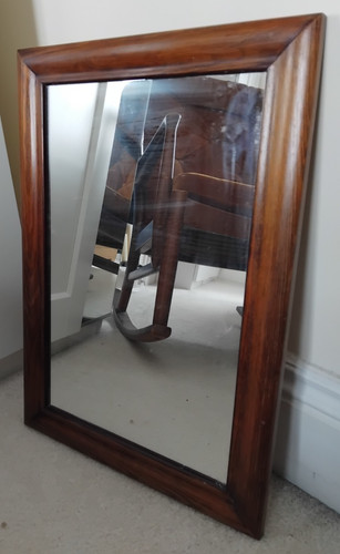 Wall mirror rectangular wooden - wall,
