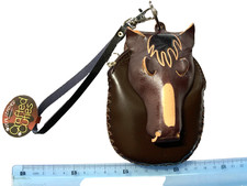 REAL LEATHER PURSE , DARK