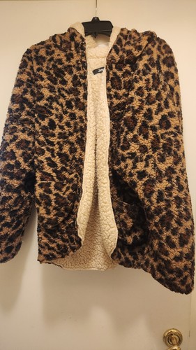 Cheetah print sherpa jacket - sherpa,