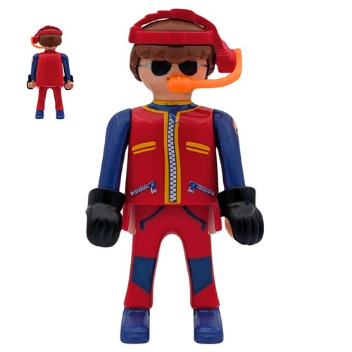 Playmobil red blue pilot - playmobil,