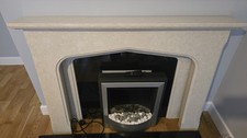 Marble hearth and fire - marble,
