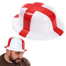 ST GEORGE FLAG BOWLER HAT ENGLAND FANS EUROS FOOTBALL 2025 FANCY DRESS HAT
