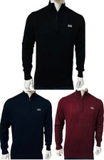 MEN'S HUGO BOSS LONG SLEEVE QUARTER ZIP JUMPER /SWEATER