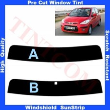 Pre Cut Sunstrip for Hyundai I10 5-doors Hatchback 2007-2012 Any Shade