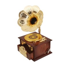 Mini Look Wind Up Gramophone