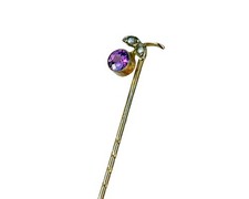 Antique gold stick pin - antique,