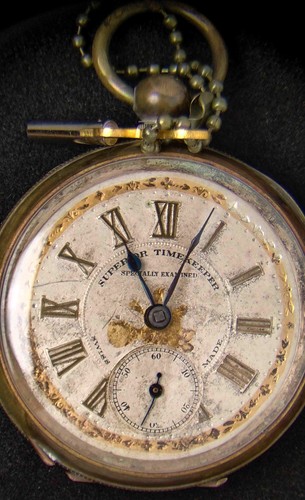Antique key wind railway - key-wind,