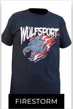 Adult T-shirt black 2XL unisex casual Wulfsport motocross MX leisure