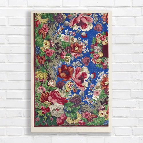 Vintage floral tapestry canvas - vintage,
