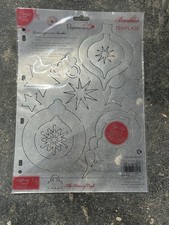 Docrafts Papermania A4 Create your own Templates - Christmas Decs - Baubles 