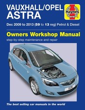 Vauxhall/Opel Astra (Dec 2009-2013) Haynes Repair Manual