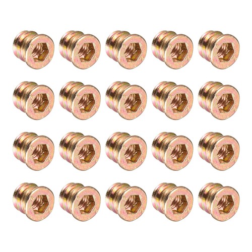 20pcs m6x10mm threaded - 20pcs, inserts