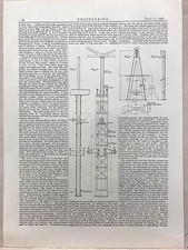 Double Boring Machine: 1908 Engineering Magazine Print