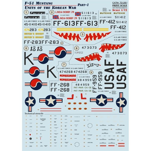 Print scale 261 decal for - 72-261,