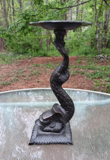 Vintage Brass Serpent Koi Fish