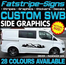 to fit FORD CUSTOM SWB CAMPER VAN STICKERS GRAPHICS DECALS STRIPES MOTORHOME
