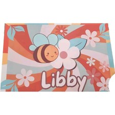 Large PERSONALIZED Childs Placemat Kids Girls Child Children’s Bee Name 