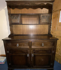 Vintage Jaycee Old Charm Double welsh dresser/cabinet Warm Tudor Dark Oak