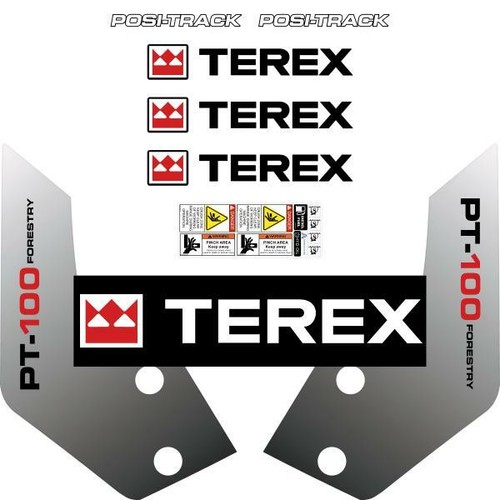 Terex pt100 forestry decals - pt100,