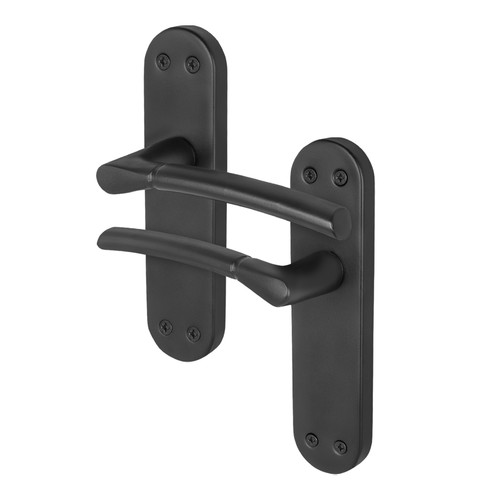 Black internal door handles - door,