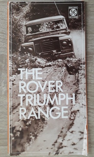 Rover triumph range brochure - triumph,