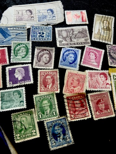 Stamps lot canadian - lot,